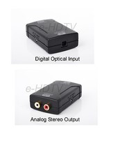 NEW TV Digital Optical to Stereo Analog L/R RCA Audio Converter Adapter 4 HDTV
