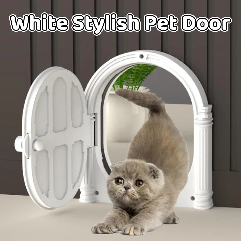 Controllable Cat Dog Door Flap for Pet House Adjustable Entry Exit Pet Door AU - image 3 of 4