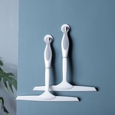 Window Squeegee Blade Shower Screen Washer Glass Cleaning Wiper Silicone White