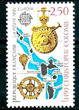 TIMBRE France 1992 N° 2755 ** ( EUROPA: Christophe COLOMB ) TBE