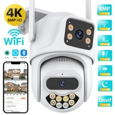 WIFI 4K 8MP Security IP Camera PTZ HD Outdoor AI Auto Tracking CCTV Surveillance