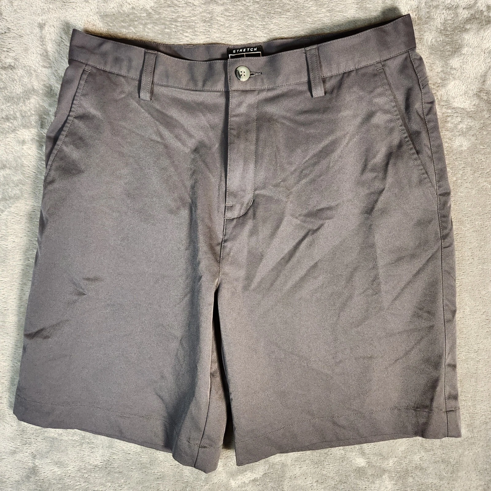 Adidas Climacool Shorts Uomo 32X9 Grigio Golf Performance Tech Elasticizzato Preppy