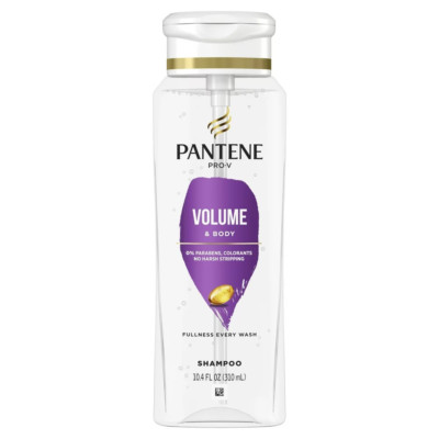Pantene Pro-V Volume and Body Shampoo, All Hair Types, 10.4 Fl Oz