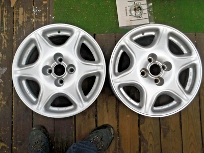 7x15 ET35 BBS RL 002 ORIGINAL Alufelgen LK 4x100 VW OPEL 2 STÜCK NEU UNBENUTZT - Bild 1 von 4