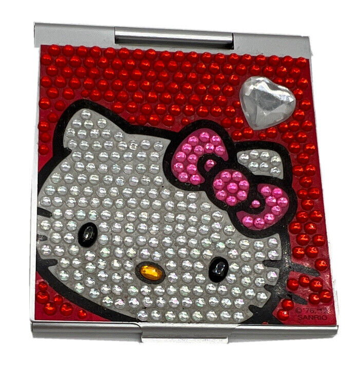 ♡ Hello Kitty Compact Mirror ♡ Mirror Compact Gift For All Occasions ♡ Swarovski