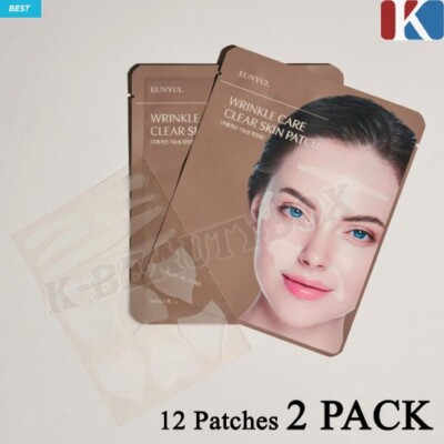 EUNYUL Wrinkle Care Clear Skin Patch 12 Stück x 2er Pack WrinklesLines K-Beau...