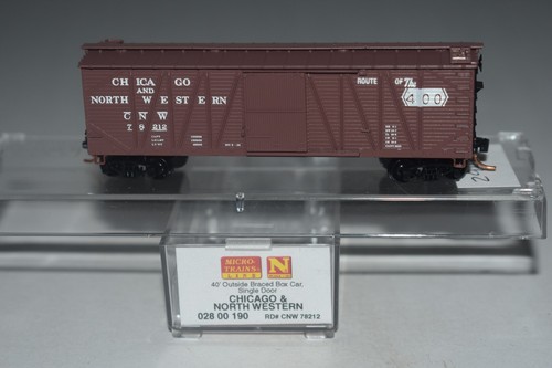 Carro de carga de una sola puerta escala N MTL 02800190 Chicago y Northwestern 40' 78212 C48327 | Zustand: Used