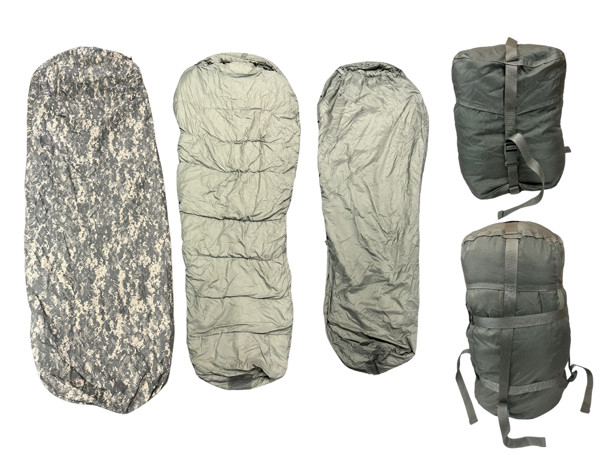 US Military Issue 5-Piece Modular Sleep System ACU Digital or Components  Used - Main Image