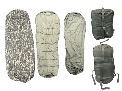 Sistema Sacco A Pelo Militare USGI IMSS 5 Pezzi – ACU, ECW, Temp. -40°F, Usato Ottimo Stato - 3