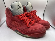 Air Jordan 5 Retro Red Suede 2017 Mens Size 9...