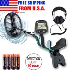 Waterproof Metal Detector Gold Finder w/ Free Pinpointer Function  11" DD Coil