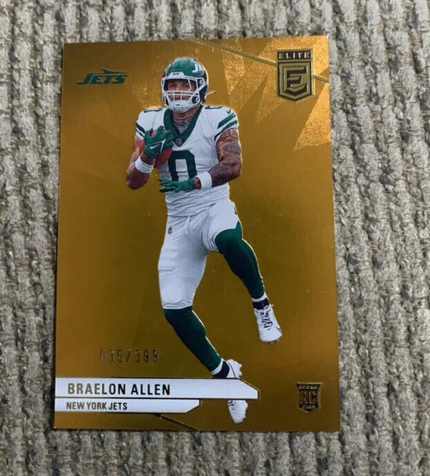 2024 Donruss Elite BRAELON ALLEN #194 RC Rookie ORANGE #/399 - New York Jets