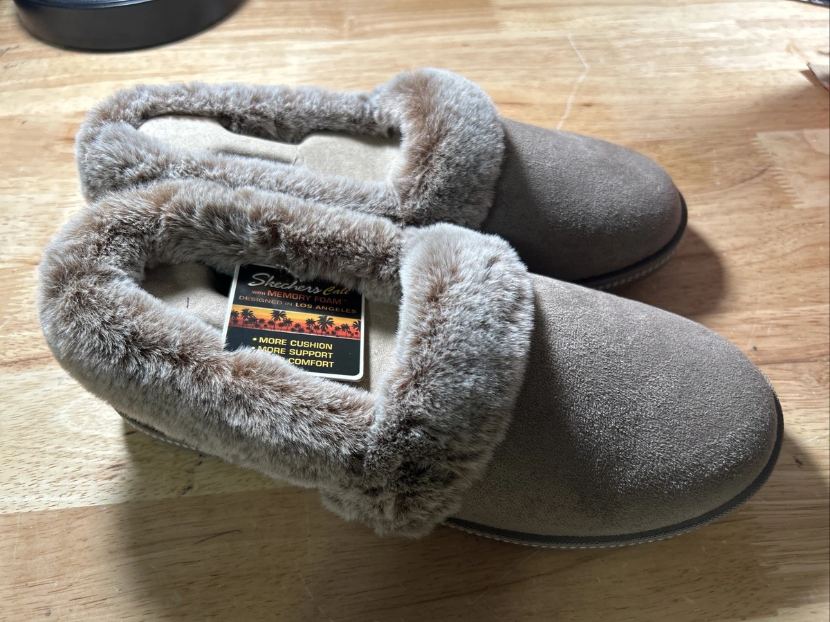 Skechers memory fur slippers 2025