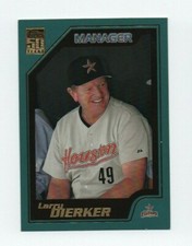 2001 TOPPS MANAGER LARRY DIERKER #338 HOUSTON ASTROS