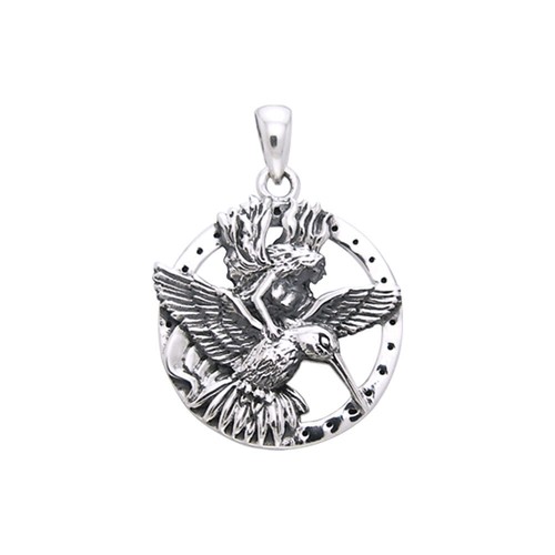 Pendentif Fée Fleur En Argent Sterling 925 - Bijou Fin Neuf Avec étiquettes - Thaïlande