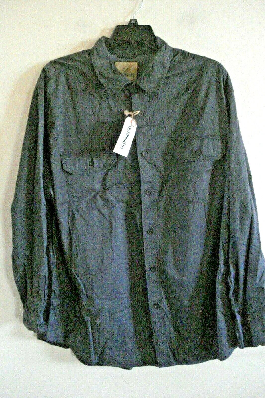 Mens Shirt Outdoor Life Size XXL ( 2 XL) Cotton Gray Long Sleeves