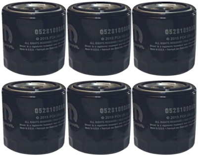 6 Pack Genuine OEM Mopar MO-090 Engine Oil Filter 5281090AB Dodge Chrysler Jeep