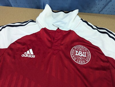 【adidas】2012-2013デンマークユニsize O Adidas Denmark 2012-2013 Football Jersey Mens Size L Adult Home