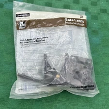 Everbilt Self-Adjusting Gate Latch Black 18591