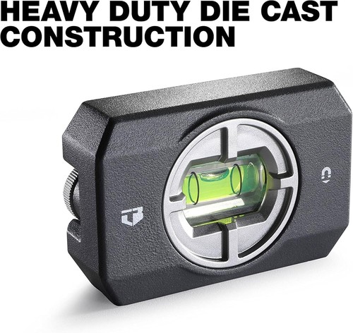 ToughBuilt Heavy Duty Die Cast Pocket Level 360-Degree with Earth Magnets NEW - Picture 5 of 11