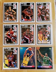 1989 Fleer Portland Trailblazers Team Set Clyde Drexler (7 Cards) And More!