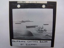 Shipping St Vincent   Magic Lantern Slide Glass Slide - please scroll down