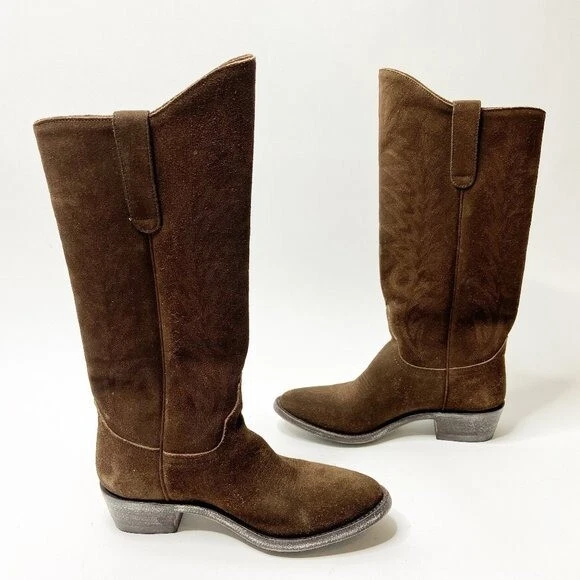 Old Gringo 6.5 Razz Boots Chocolate Brown Suede 425 MSRP eBay