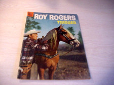VINTAGE 1955 ROY ROGERS & TRIGGER # 92, FIRST ISSUE TITLED WITH TRIGGER VG +