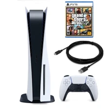 Sony PlayStation 5 Console (PS5 Disc Console) Disc Version with Grand Theft Auto