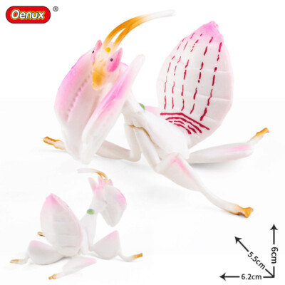 6.2cm Orchid Praying Mantis Insects PVC Toy Grasshopper Animal