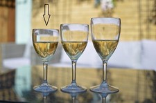 Plastic Wine Glasses - Sizes;  M 9oz / L 11oz / XL 14oz - Reusable & Unbreakable