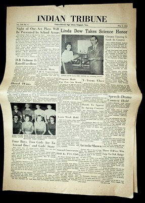 Kingsport TN Dobyns Bennett High School Indian Tribune Newspaper May 3 1960