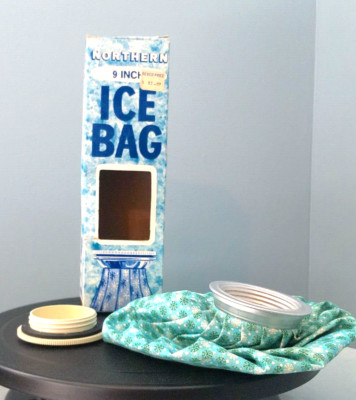 Vintage Northern Electric 9'' Ice Bag New Cold Pack Headache Sprains Green Blue