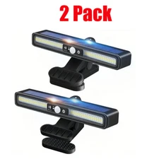2-8 Pcs Clip On Solar Motion Sensor Light Outdoor Waterproof, Solar Fence Light