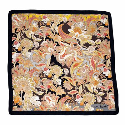 Seidentuch Laura Biagiotti 85x85cm Scarf Scialle Sciarpa Bufanda Foulard