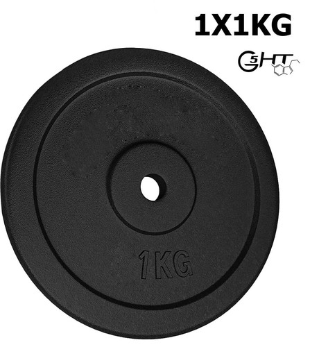 Unisex - Adulto Disco Bilanciere in Ghisa 1 kg 1 x 1 kg Discoteca IN GHISA... - Foto 2 di 7
