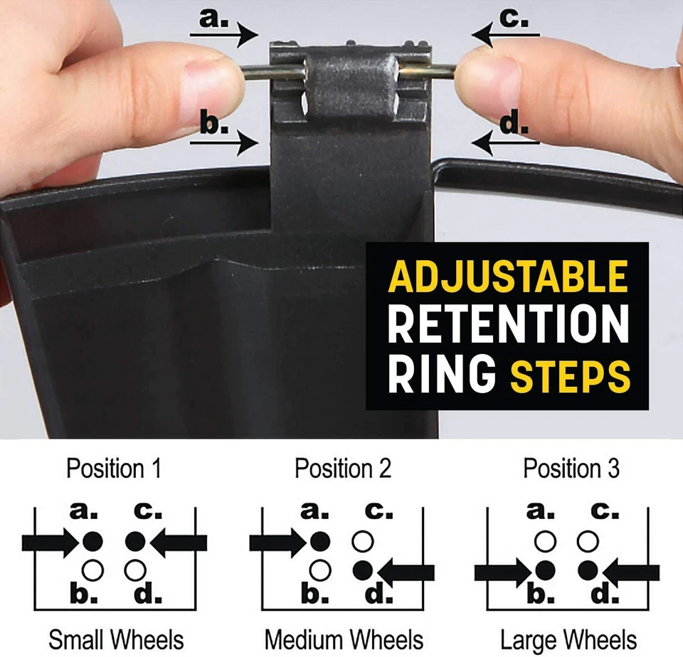 Juego de 4 cubiertas de rueda de coche de 17 pulgadas para todos los vehículos negro plata diseño araña Foto 4 de 4