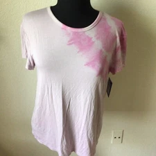 Joy Lab Womens Sz S Active  Top Lilac Tie Dye