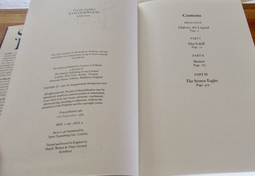 The STONOR Eagles ~ William HORWOOD. 1st Ed:1st Print. HbDj 1982 UNread in MELB - Picture 8 of 12