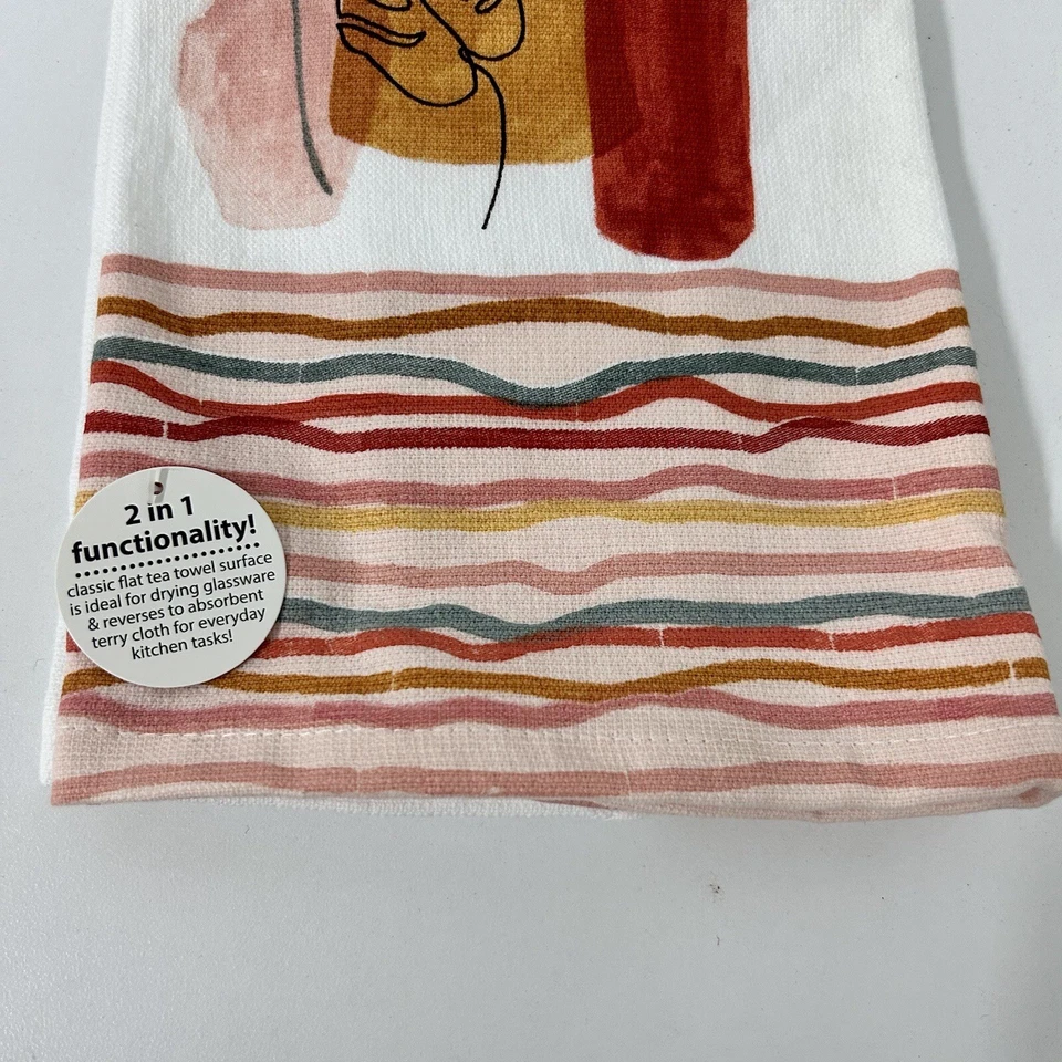 NUEVO Lisa Audit Art Sierra Jarrones Toalla de Té 16”x26” Figura 2 en 1 Propósito Kay Dee Foto 4 de 4