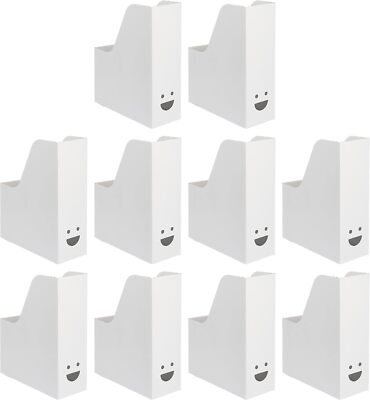 Ikea TJABBA Stehsammler Leichtgewichtig Basic weiß Wellpappe 30x25x10cm 10er Set