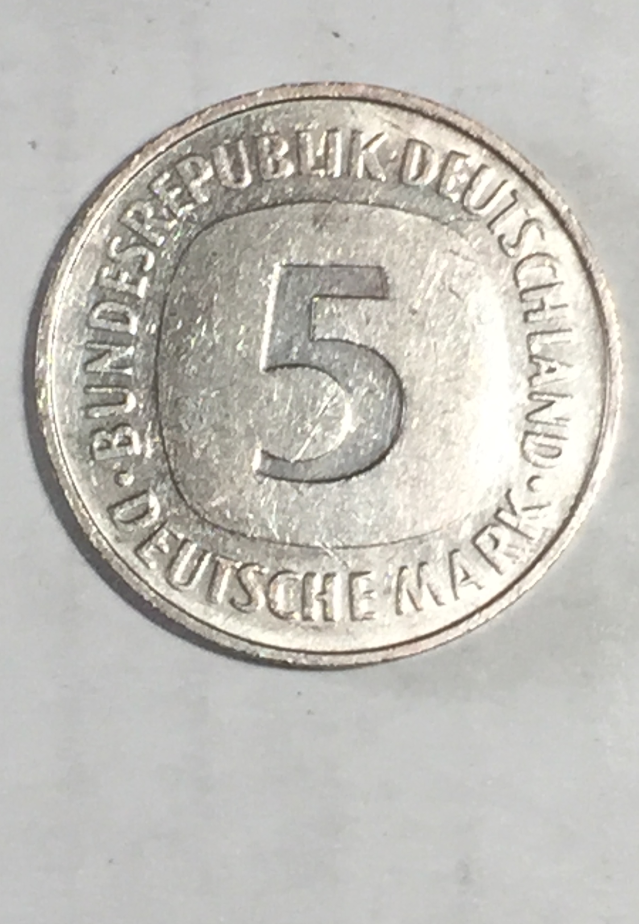 1992 (D) Germany 5 DEUTSCHE MARK · BUNDESREPUBLIK