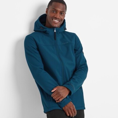TOG24 FEIZOR MENS SOFTSHELL HOODY MARINE BLUE £85