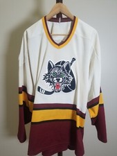 Vintage Bauer Chicago Wolves 1990s IHL Bauer Hockey Jersey - XLARGE