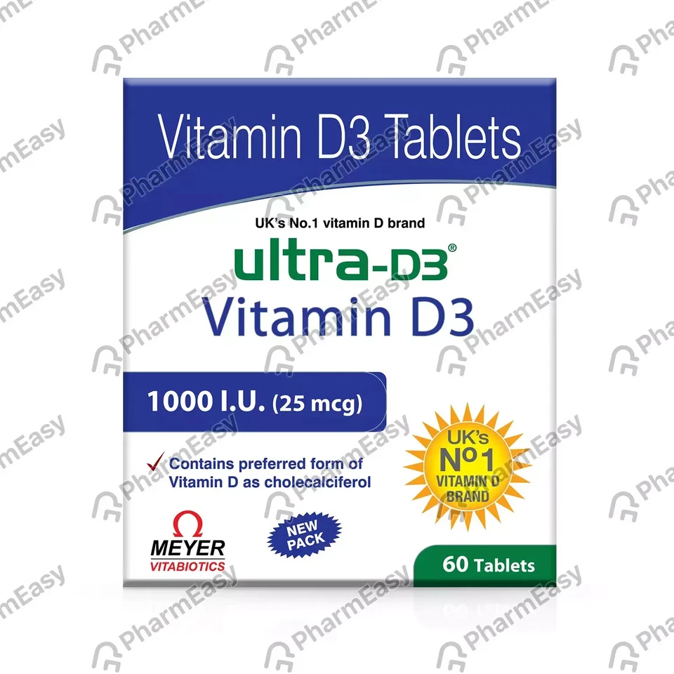 Ultra D3 Vitamin D3 Tablets – 30 Tablets 1000 I.U.(25mcg) - Image 2 of 4