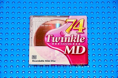 MD        MAXELL TWINKLE PINK  74   VS. II    BLANK MINI DISC  (1) (SEALED)