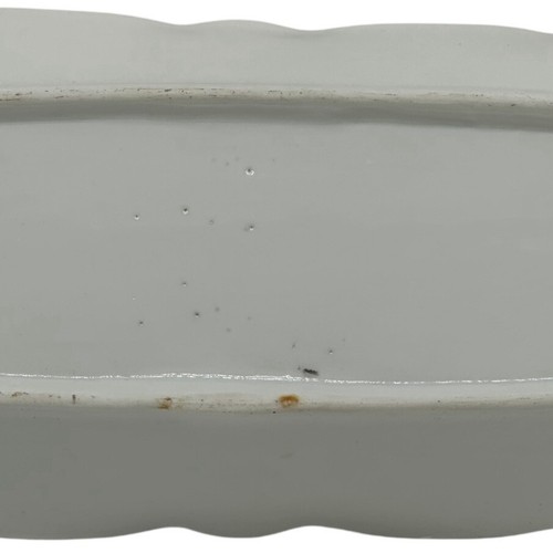 Vintage Porcelain Hand Painted Celery Dish With Floral Designs 12.25” Long - Picture 12 of 12