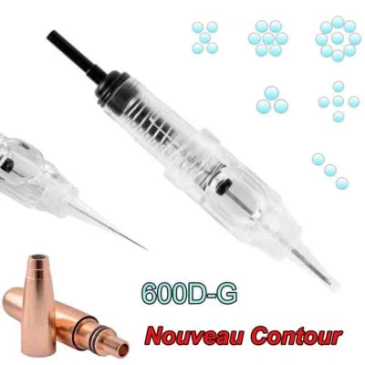 10PCS 600D-G Cartridge Needles Nouveau Contour Eyebrow Lips Tattoo Rotary U-pick