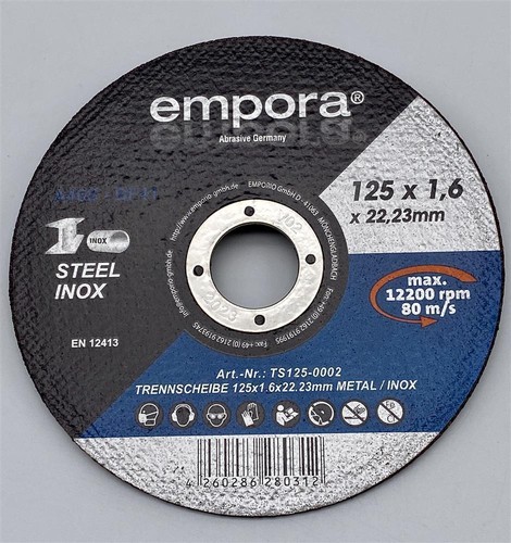 Trennscheiben  Ø115mm x 1mm  Ø125 mm x 1mm INOX STAHL METALL für Winkelschleifer - Bild 5 von 19