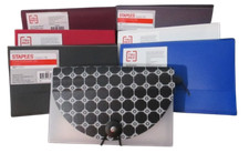 13 Pocket Expandable Receipt Coupon File Document Case A6 Dual Expansion